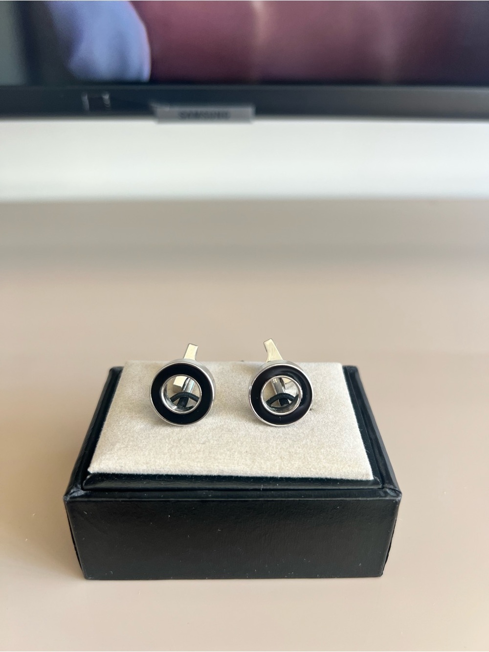 Massimo Dutti Men’s Cufflinks – New, Never Used – Original Box